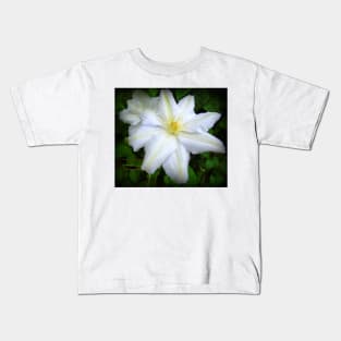 White Clematis Kids T-Shirt